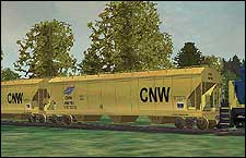 C&NW Three Bay ACF CenterFlow(tm) Hopper - 560 KB KB