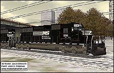 Norfolk Southern SD40-2 Repaint - 1.58 MB KB